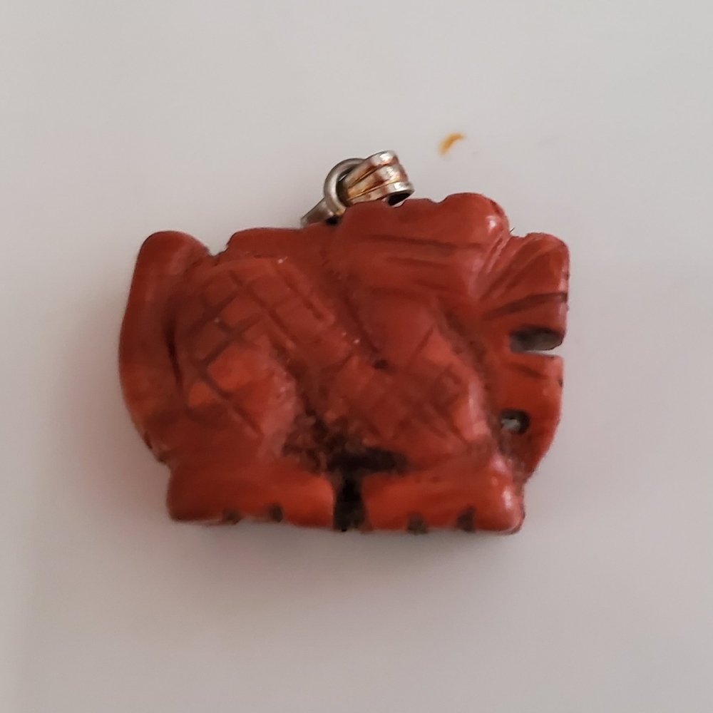 Red Jasper Dragon Pendant